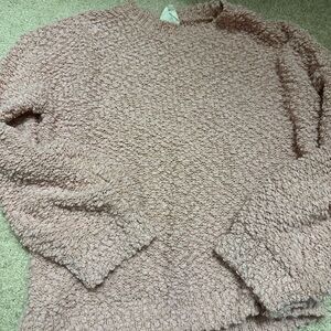 Blush popcorn sweater